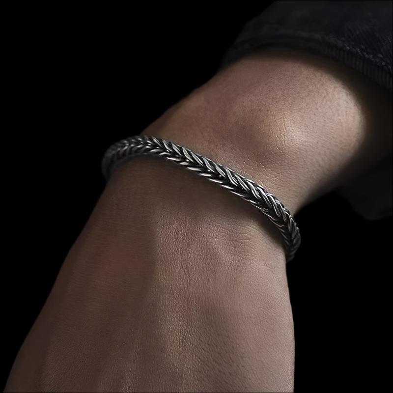 Fashion Braided Stainless Steel Bracelet Men\'s Armband Nordic Bracelet Biker Riding Rock Party Jewelry