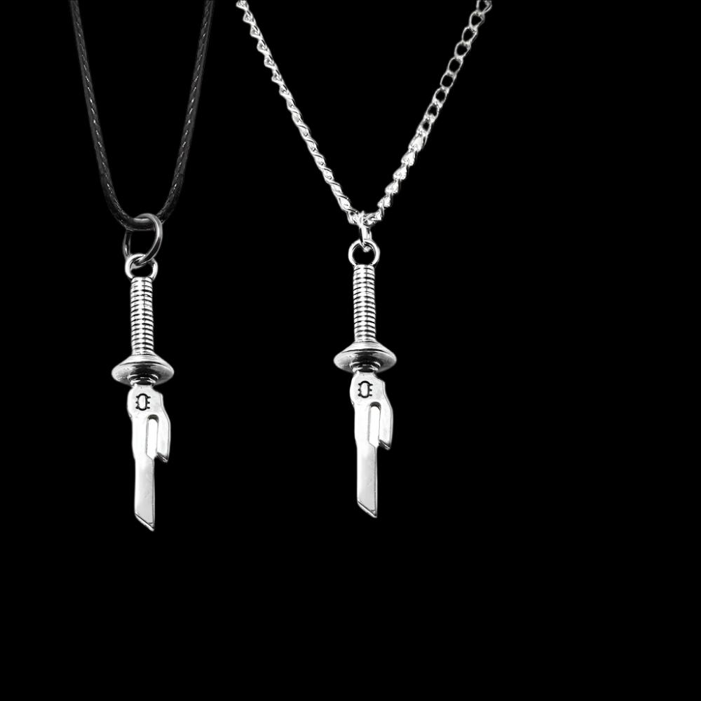 Anime Jujutsu Kaisen Fushiguro Toji Sword Necklace Spear of Tianri Knife Pendant Cosplay Necklaces For Unisex Choker Jewelry