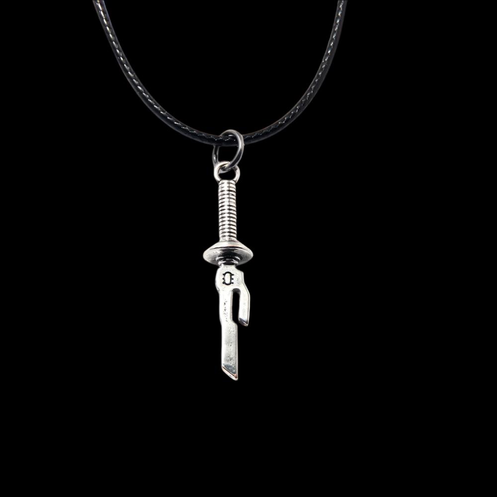 Anime Jujutsu Kaisen Fushiguro Toji Sword Necklace Spear of Tianri Knife Pendant Cosplay Necklaces For Unisex Choker Jewelry